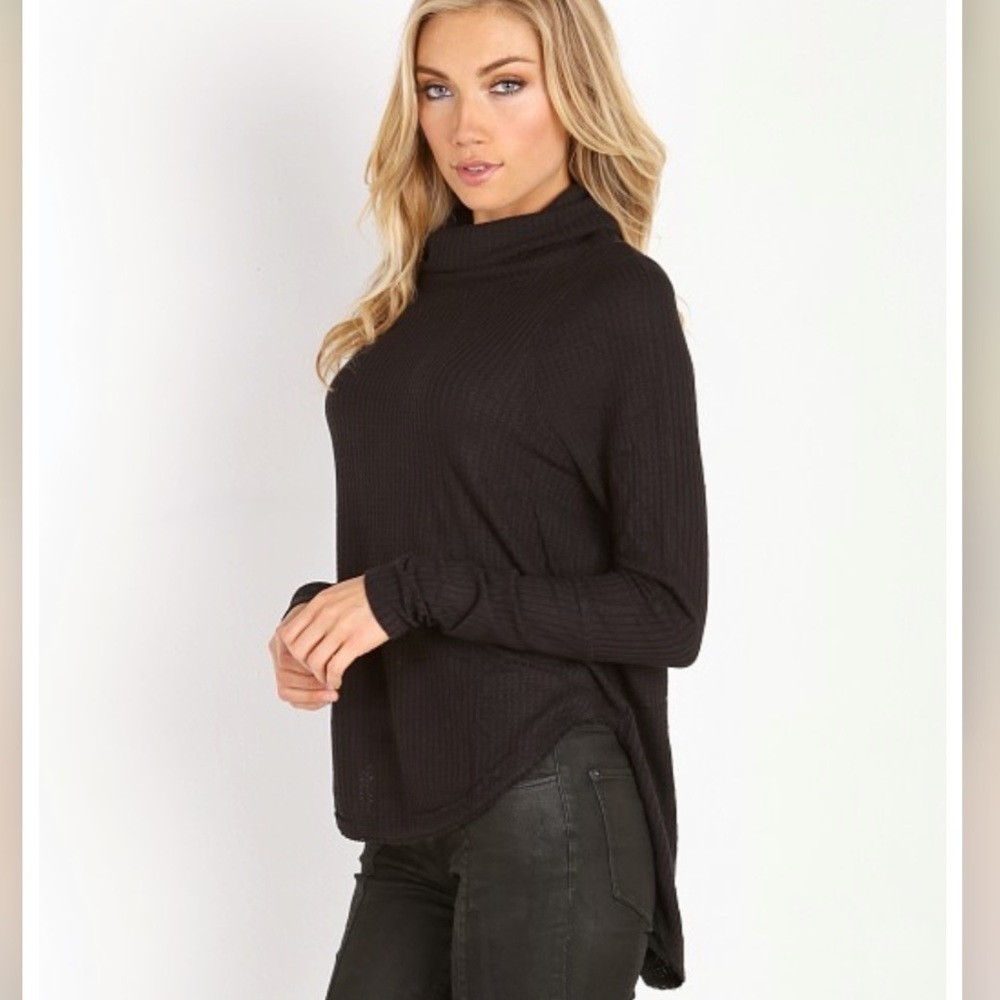 FREE PEOPLE Drippy Thermal Kristina Thermal Black Size Medium